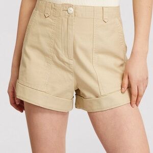 Rag & Bone Women's Cuffed Field Shorts in Light Khaki Size 31